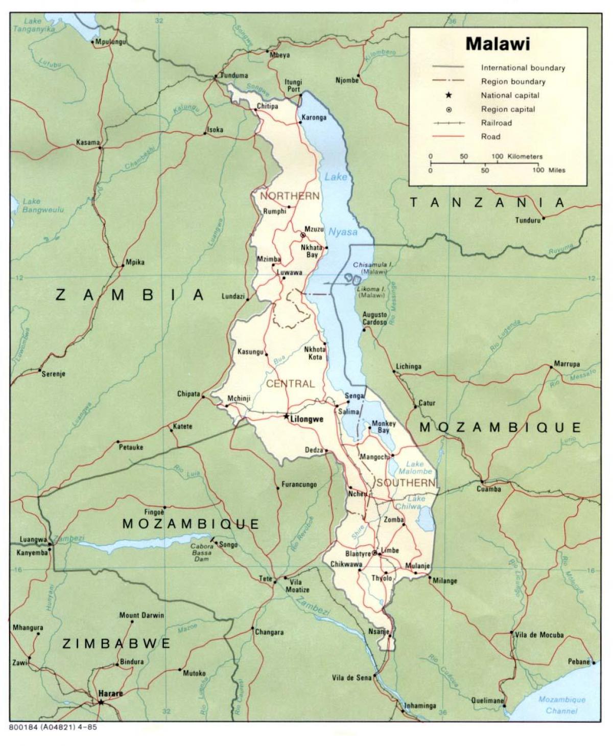 Malawian ਨਕਸ਼ਾ